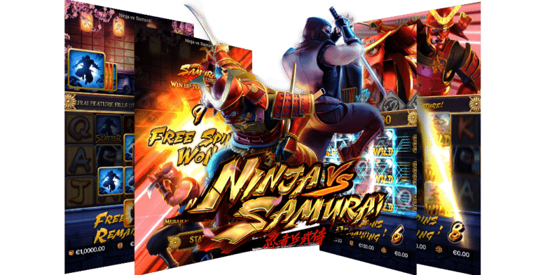 สล็อตแตกง่าย รีวิวเกมสล็อต-Ninja-vs-Samurai