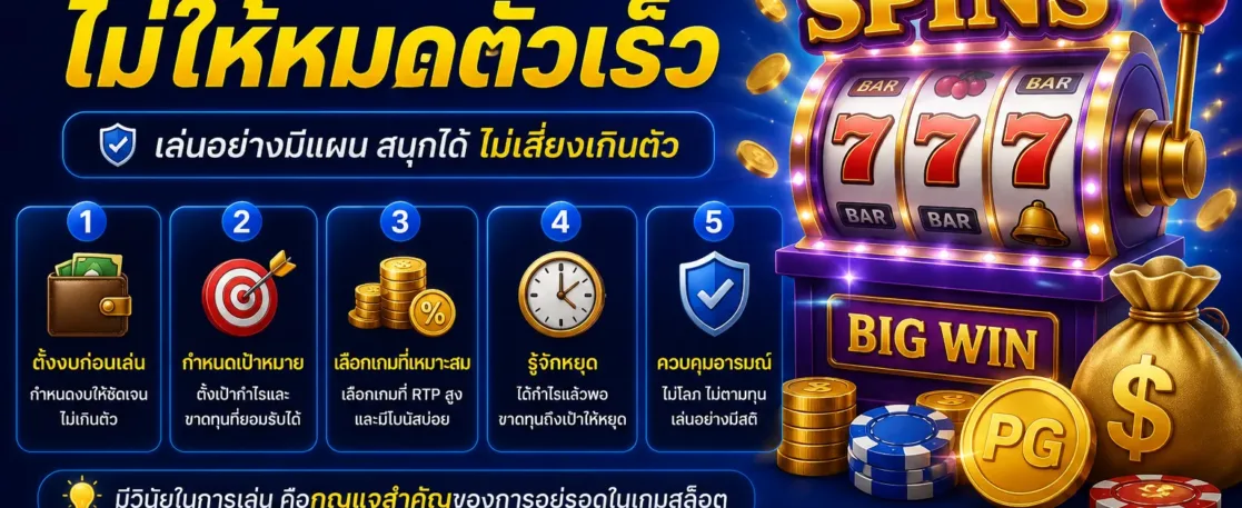 วิธีเล่นสล็อต Pg vip ไม่ให้หมดตัวเร็ว